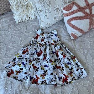 Handmade Mickey Through the Years Dress Toddler 2T Disney Vintage Style